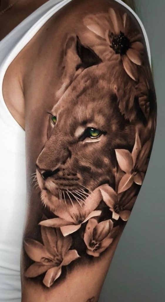 100 top idées de tatouages lion 41