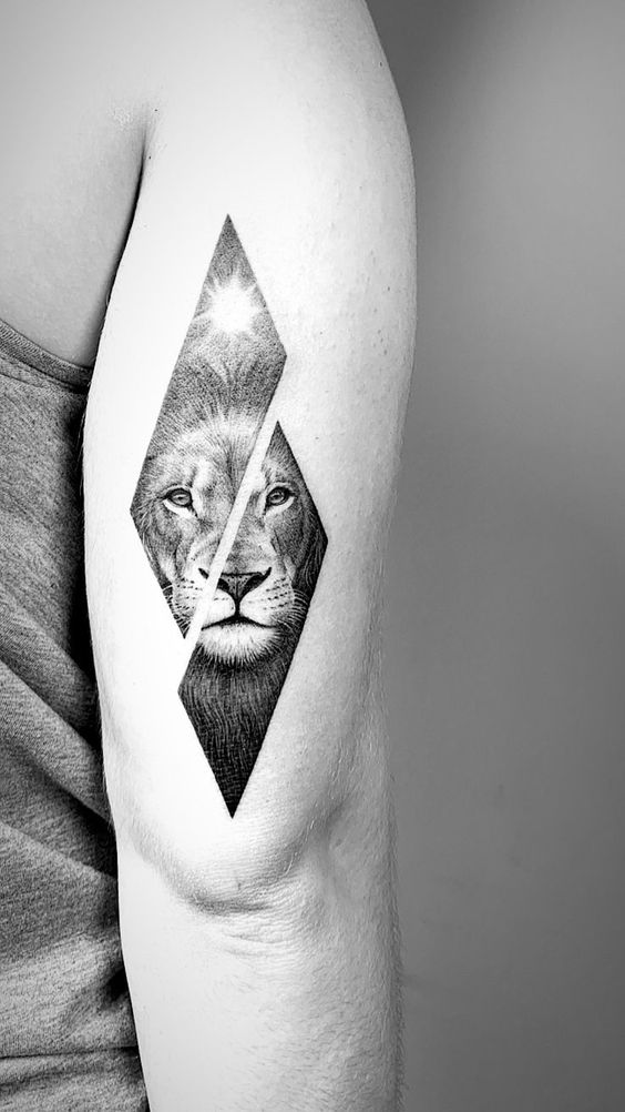 100 top idées de tatouages lion 44