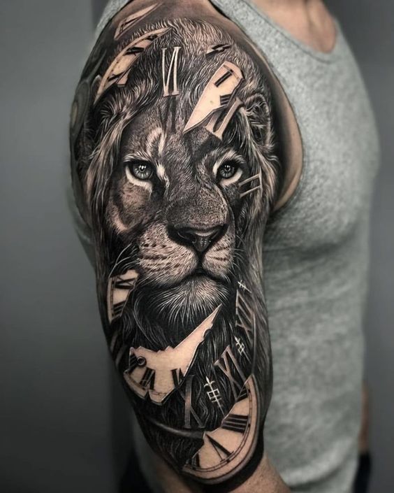 100 top idées de tatouages lion 56