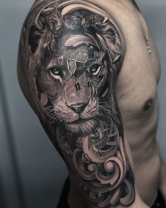 100 top idées de tatouages lion 57