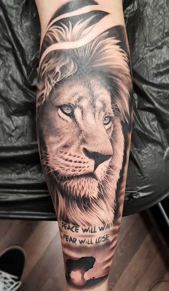 100 top idées de tatouages lion 58
