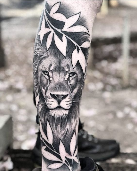 100 top idées de tatouages lion 64