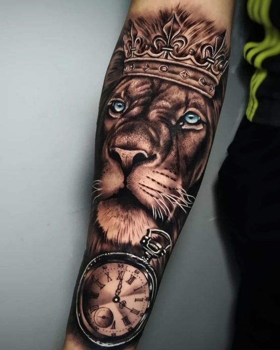 100 top idées de tatouages lion 65