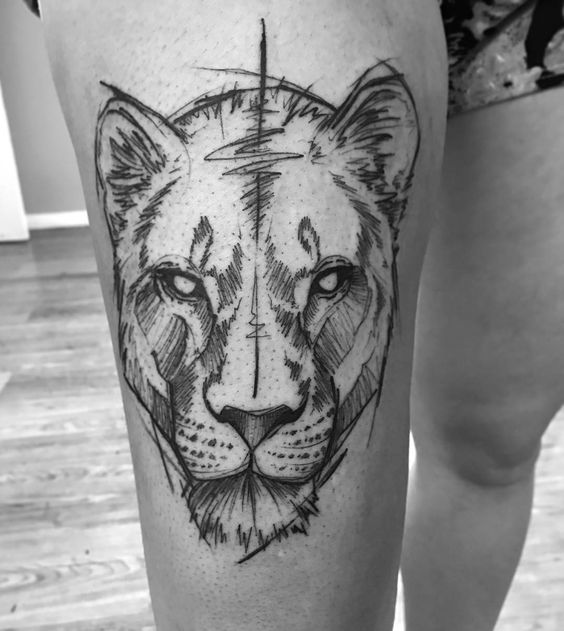 100 top idées de tatouages lion 67