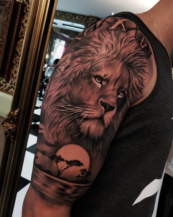 100 top idées de tatouages lion 70