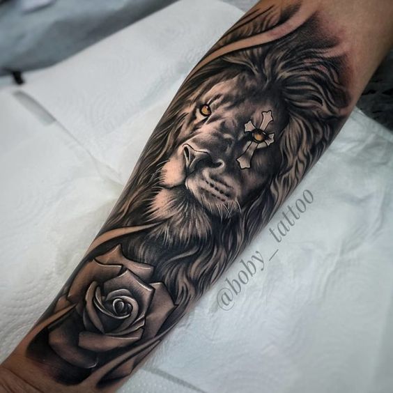 100 top idées de tatouages lion 78
