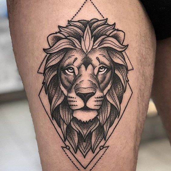 100 top idées de tatouages lion 85