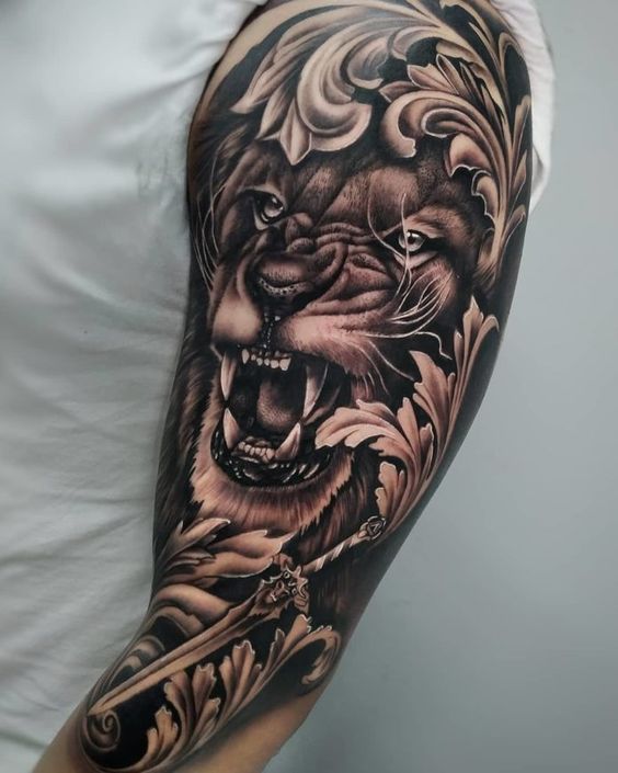 100 top idées de tatouages lion 90