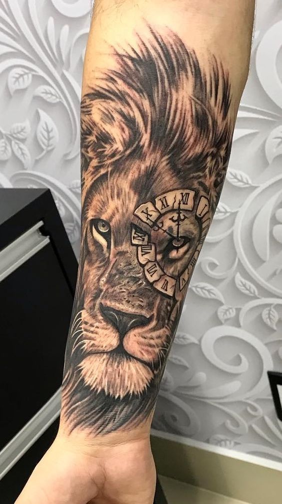 100 top idées de tatouages lion 95