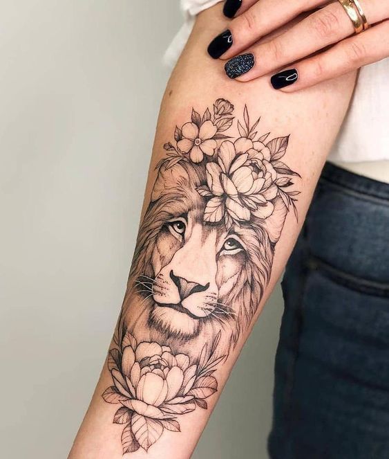 100 top idées de tatouages lion 98