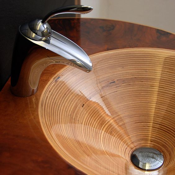 47 top idées de lavabos en bois pour s'inspirer 11