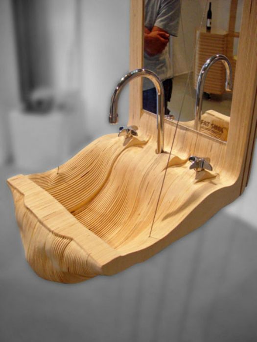 47 top idées de lavabos en bois pour s'inspirer 27