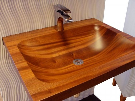 47 top idées de lavabos en bois pour s'inspirer 29