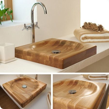 47 top idées de lavabos en bois pour s'inspirer 35