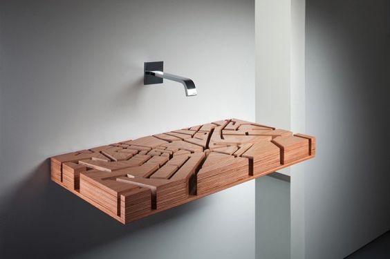47 top idées de lavabos en bois pour s'inspirer 39