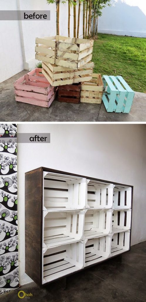 50 façons créatives de réutiliser des caisses en bois 4