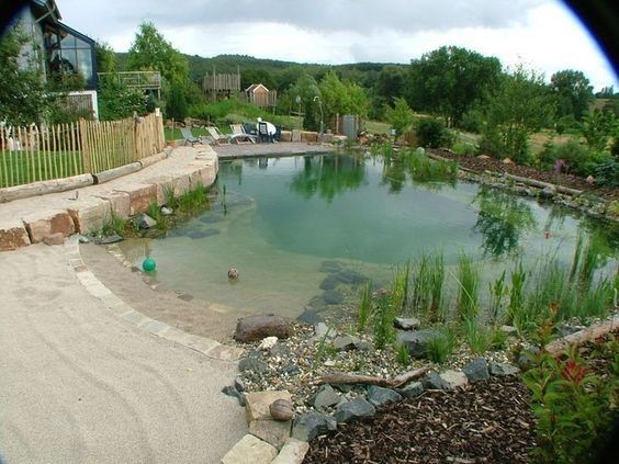 36 conceptions de piscines naturelles pour avoir une plage dans son jardin 28