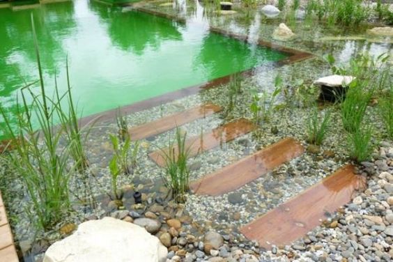 36 conceptions de piscines naturelles pour avoir une plage dans son jardin 34
