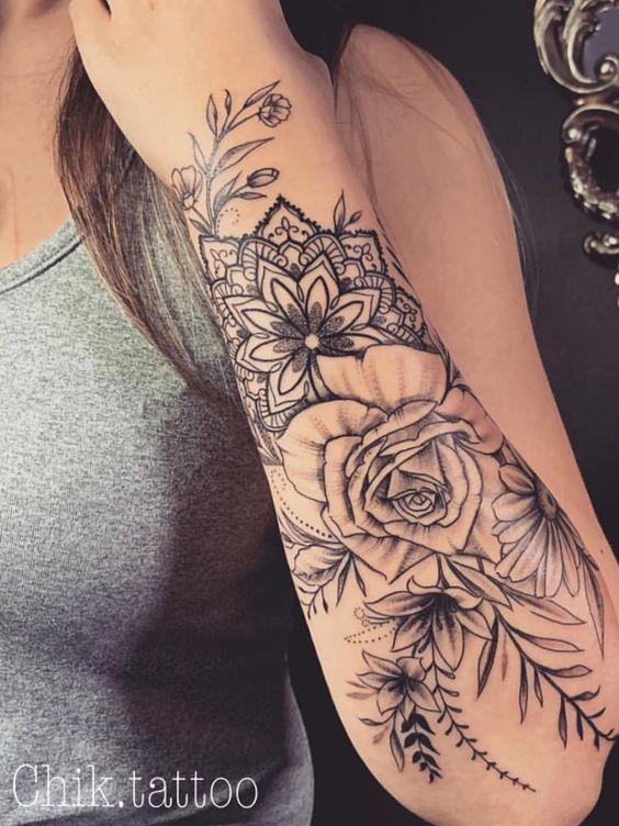 110 top idées de tatouages avant bras pour femme 41
