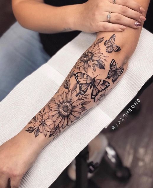 110 top idées de tatouages avant bras pour femme 98