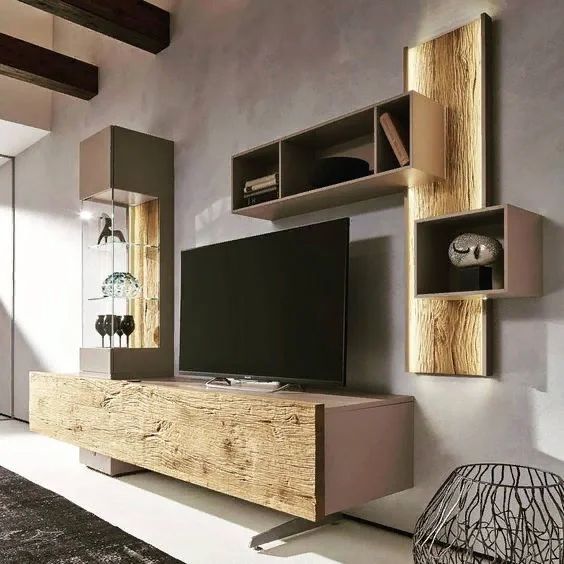 17 belles idées de meubles tv avec du bois 11