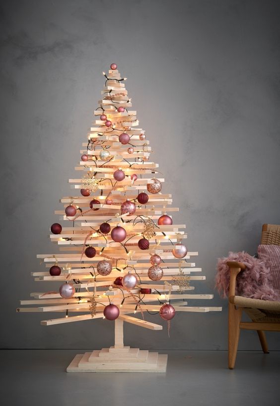 100 top idées de sapins de Noël en bois 15