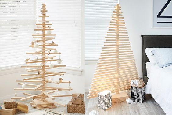 100 top idées de sapins de Noël en bois 31
