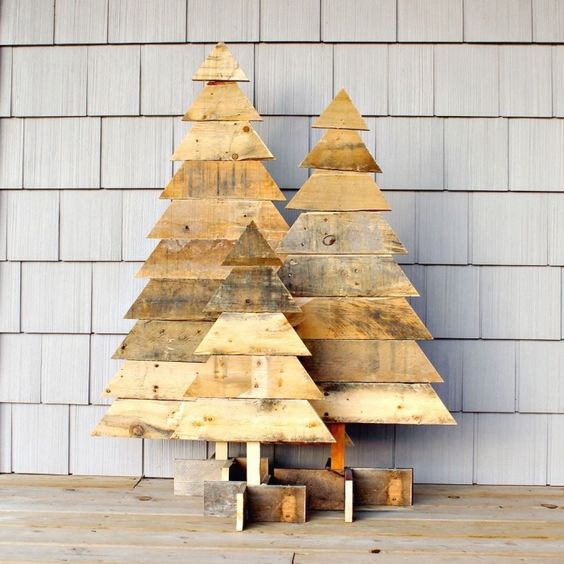100 top idées de sapins de Noël en bois 10