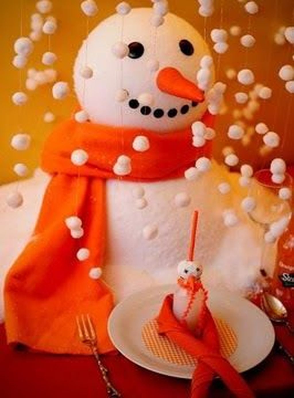 50 top idées de décorations de Noël bonhomme de neige 3