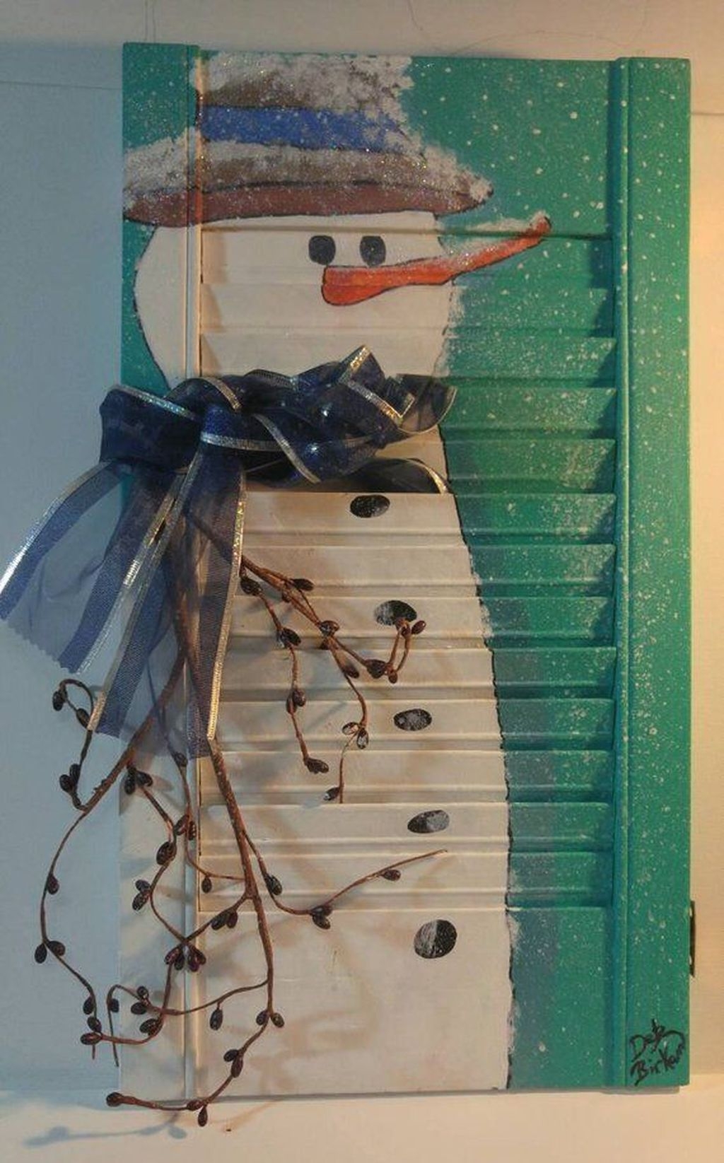 50 top idées de décorations de Noël bonhomme de neige 43