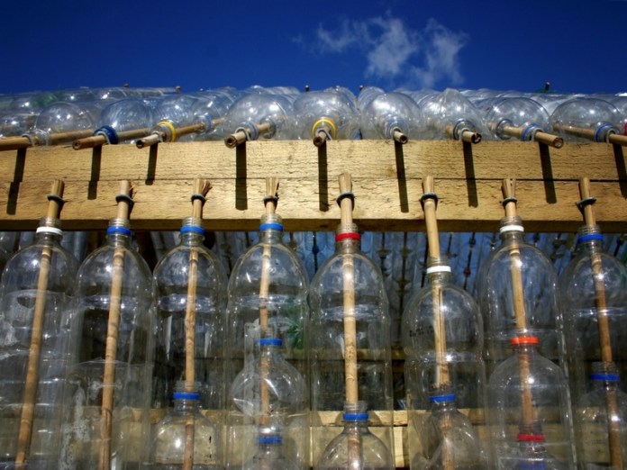 Il a construit une serre avec 1500 bouteilles en plastique 1