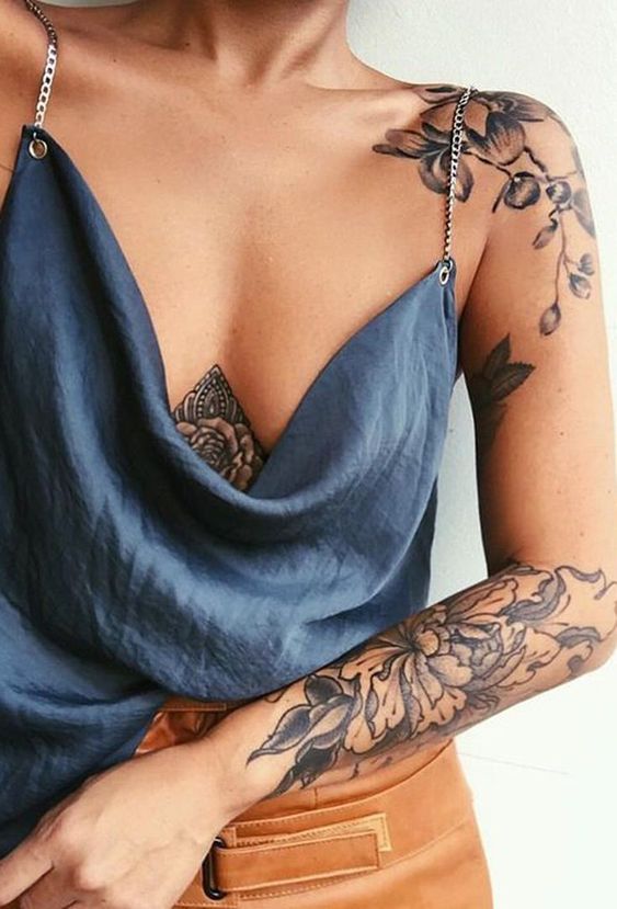 47 belles idées de tatouages bras pour femmes 18