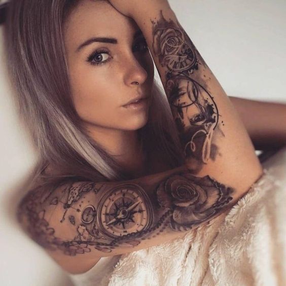 47 belles idées de tatouages bras pour femmes 24