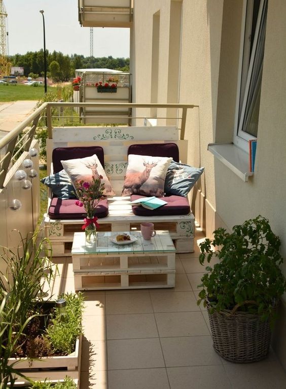 50 top idées pour décorer un balcon avec des palettes 71