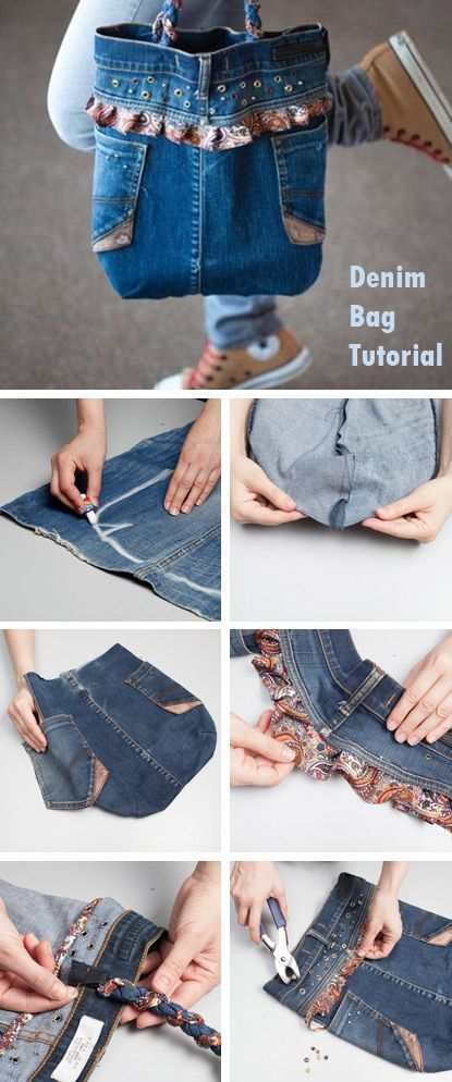 100 top idées pour recycler les vieux jeans 78