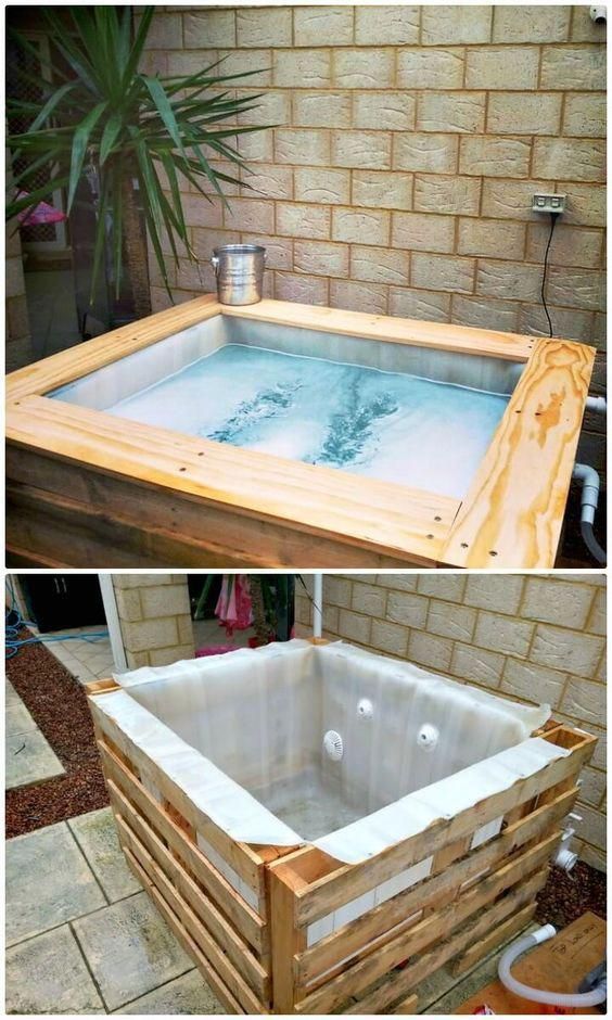 DIY Homemade Swimming Pool 1000L IBC and Some Pallets