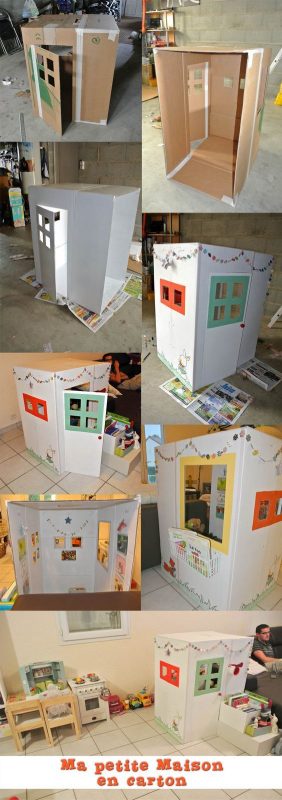 26 Maisons-Cabanes en carton à faire pour vos enfants 22