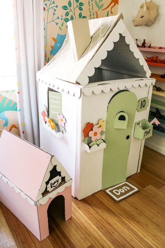 comment fabriquer une maison en carton pour enfants