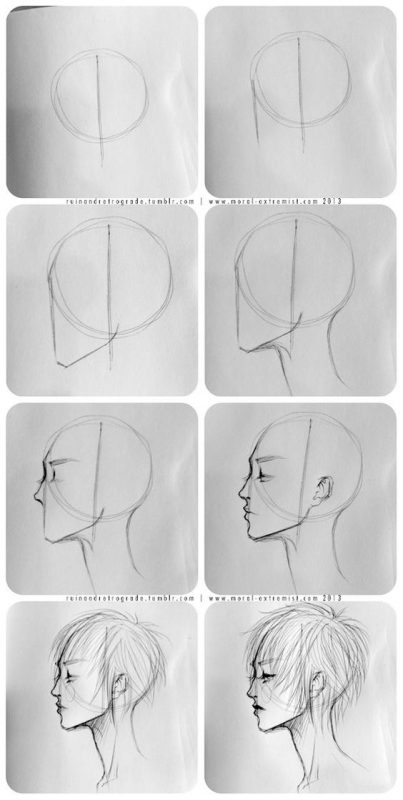 50 tutos & idées pour apprendre à dessiner un visage facilement 34