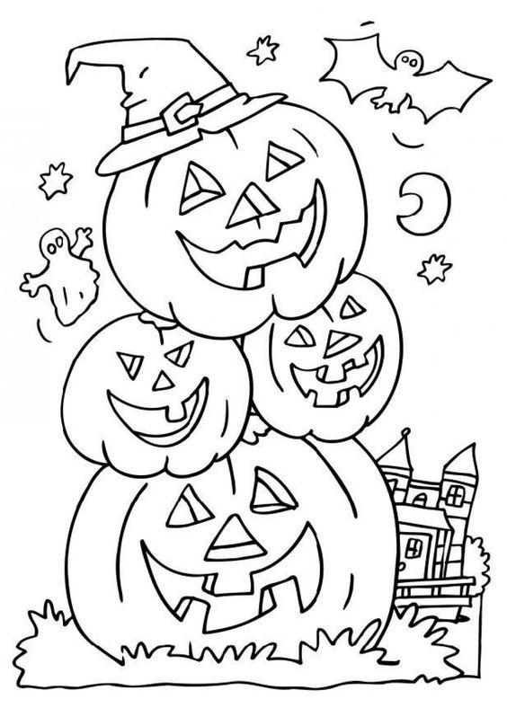 35 Dessins & Coloriages D'Halloween à Copier ou à Imprimer 13