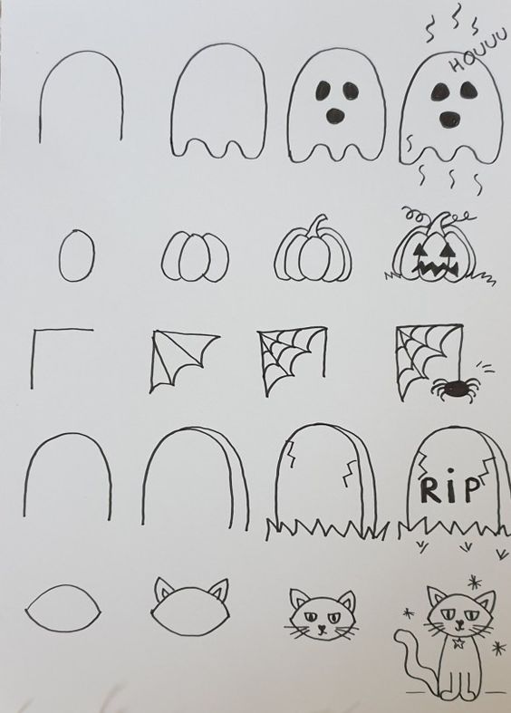 35 Dessins & Coloriages D'Halloween à Copier ou à Imprimer 16