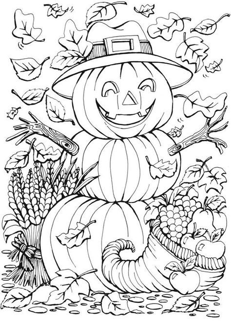 35 Dessins & Coloriages D'Halloween à Copier ou à Imprimer 18