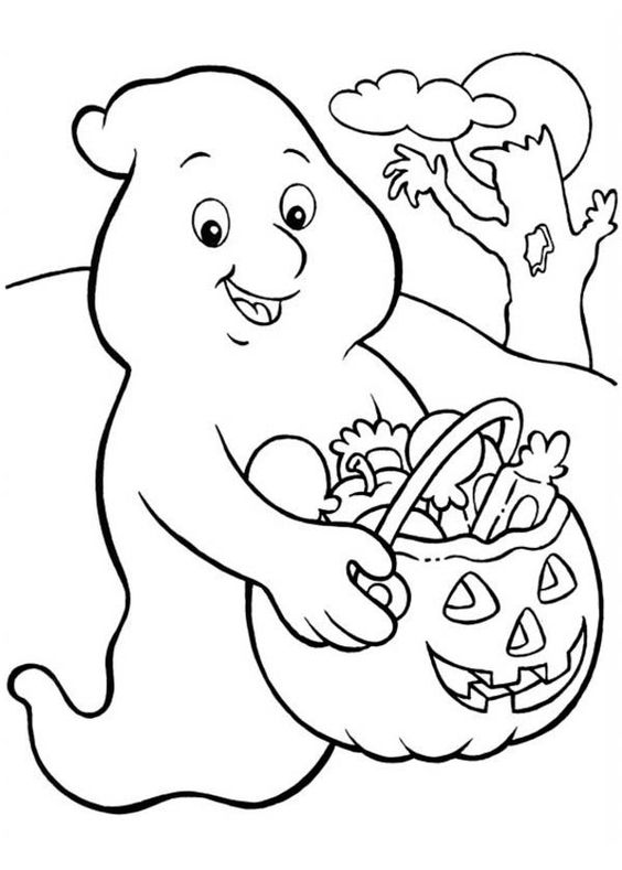 35 Dessins & Coloriages D'Halloween à Copier ou à Imprimer 21