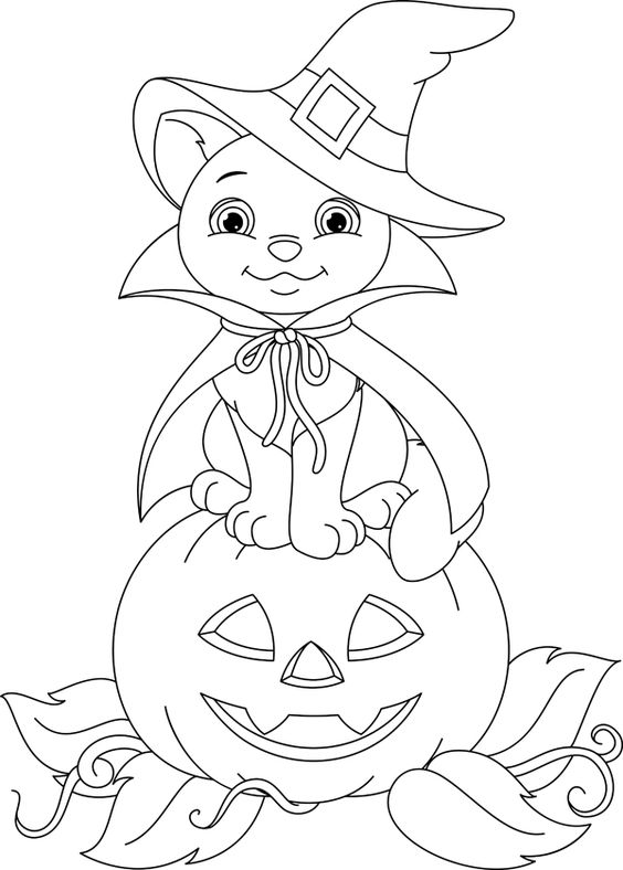 35 Dessins & Coloriages D'Halloween à Copier ou à Imprimer 9