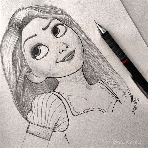 40 top idées de princesses Disney à dessiner 33