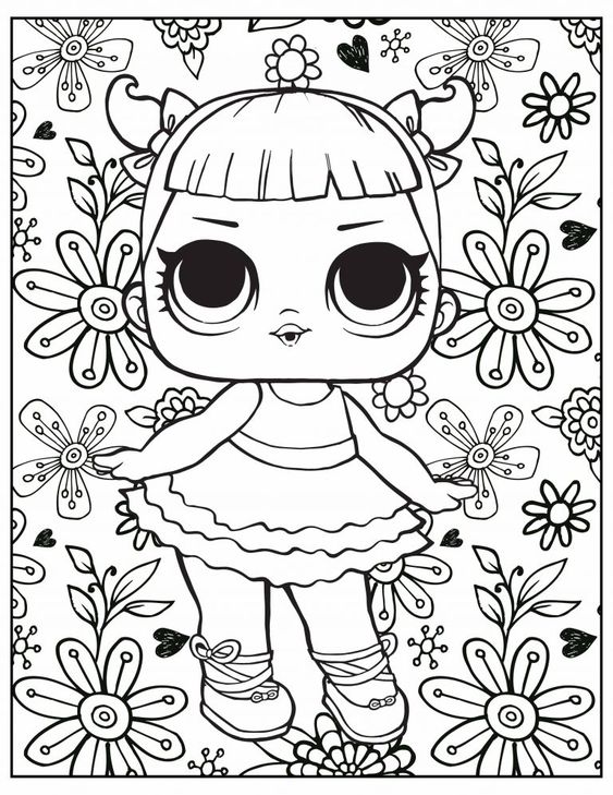 39 Coloriage poupée lol à imprimer ou à dessiner 39