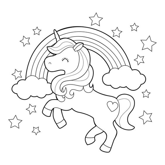 28 Dessins & Coloriages Licorne A Copier ou A Imprimer 11