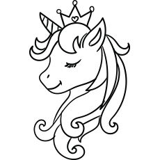 28 Dessins & Coloriages Licorne A Copier ou A Imprimer 16