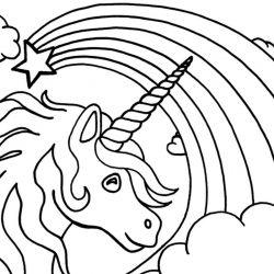 28 Dessins & Coloriages Licorne A Copier ou A Imprimer 8