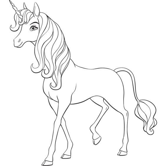 28 Dessins & Coloriages Licorne A Copier ou A Imprimer 9